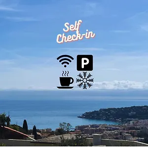 Appartamento Climatisé Vue Panoramique , Parking Gratuit, Mentone